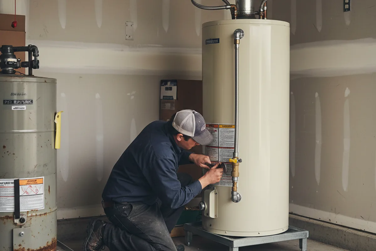 Water heater and shutoff valve replacement in Bretton Woods